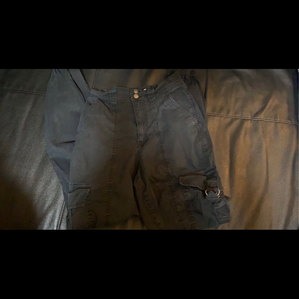 Black cargo pants